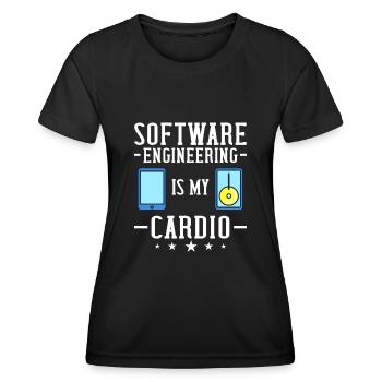 Génie logiciel Ingénieur en génie logiciel - T-shirt sport Femme - noir - Devant - AI Model Female 172 light (172cm)