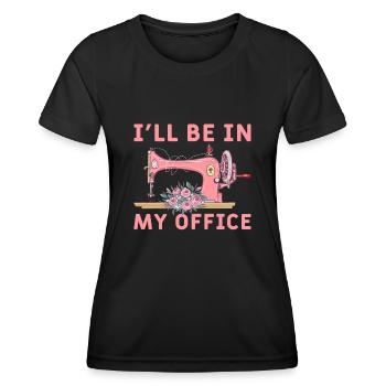 Schneiderin Schneider Nähmaschiene - Frauen Funktions-T-Shirt - Schwarz - Vorne - AI Model Female 172 light (172cm)