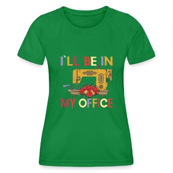 Schneiderin Schneider Nähmaschiene - Frauen Funktions-T-Shirt - Kelly Green - Vorne - AI Model Female 172 dark (172cm)