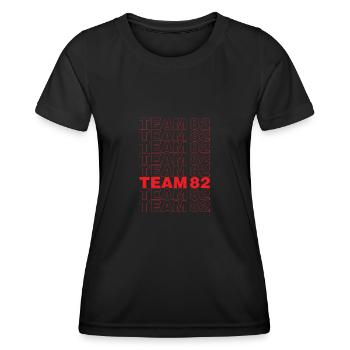 Team 82 tshirt by RedRacingTeam - Frauen Funktions-T-Shirt - Schwarz - Vorne - AI Model Female 172 light (172cm)