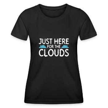 Météorologue Météo Climat Prévisions Météo - T-shirt sport Femme - noir - Devant - AI Model Female 172 light (172cm)