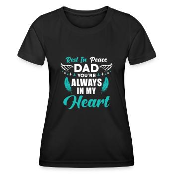 Father Memory - Women's Functional T-Shirt - black - Front - AI Model Female 172 light (172cm)