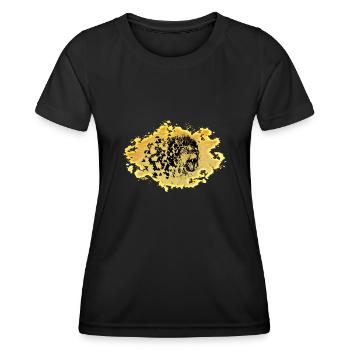 Lion - T-shirt sport Femme - noir - Devant - AI Model Female 172 light (172cm)