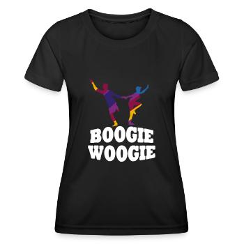 Boogie Woogie Tänzer Tanzen Swing - Frauen Funktions-T-Shirt - Schwarz - Vorne - AI Model Female 172 light (172cm)