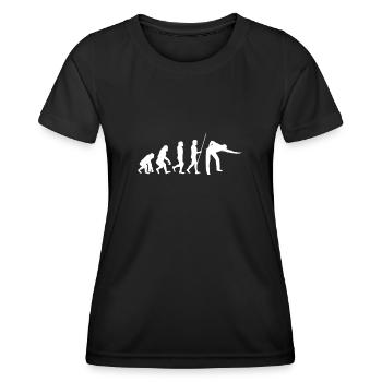 Billard Cue Sports Et Snooker Tournoi - T-shirt sport Femme - noir - Devant - AI Model Female 172 light (172cm)