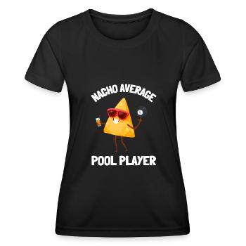 Billard Cue Sports Et Snooker Tournoi - T-shirt sport Femme - noir - Devant - AI Model Female 172 light (172cm)