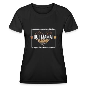 Proud IUI Mama IUI Intrauterine Insemination Mama - Women's Functional T-Shirt - black - Front - AI Model Female 172 light (172cm)