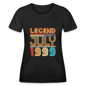 Month of birth July 1999 - Women's Functional T-Shirt - black - Front - AI Model Female 172 light (172cm)