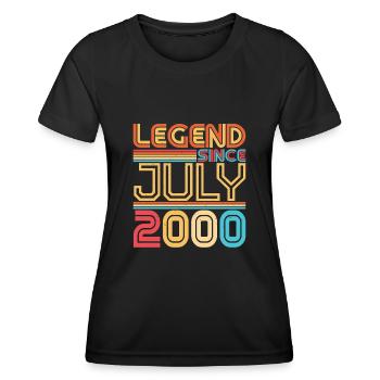 Geburtsmonat Juli 2000 - Frauen Funktions-T-Shirt - Schwarz - Vorne - AI Model Female 172 light (172cm)