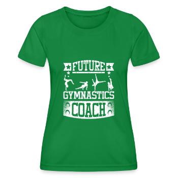 Futur entraîneur de gymnastique - T-shirt sport Femme - vert - Devant - AI Model Female 172 dark (172cm)