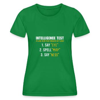 Intelligence Test - Frauen Funktions-T-Shirt - Kelly Green - Vorne - AI Model Female 172 dark (172cm)