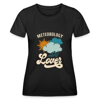 Meteorologist Weather Forecast - Women's Functional T-Shirt - black - Front - AI Model Female 172 light (172cm)