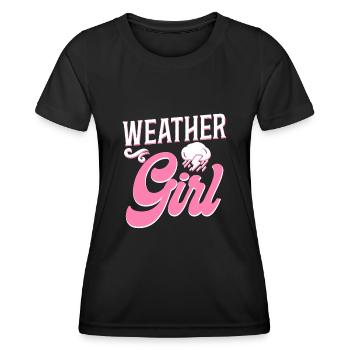 Meteorologist Weather Forecast - Women's Functional T-Shirt - black - Front - AI Model Female 172 light (172cm)