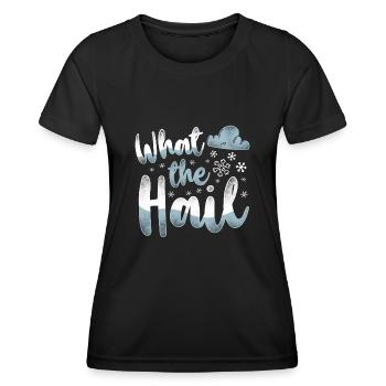 Meteorologist Weather Forecast - Women's Functional T-Shirt - black - Front - AI Model Female 172 light (172cm)
