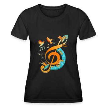 Clef - Women's Functional T-Shirt - black - Front - AI Model Female 172 light (172cm)