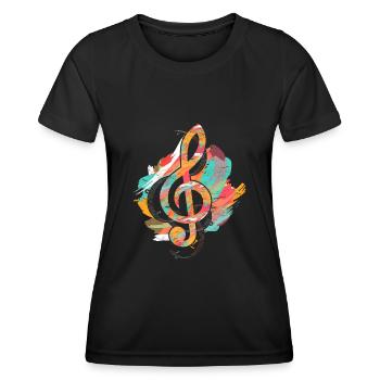 Clef - Women's Functional T-Shirt - black - Front - AI Model Female 172 light (172cm)