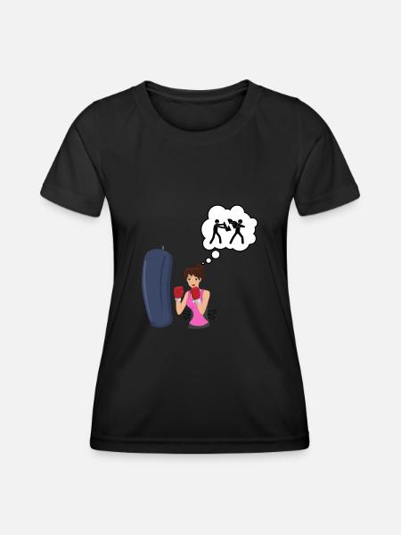 Boxing love - boxer gift idea - Women's Functional T-Shirt - black