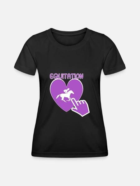 horse riding - rider gift idea - Women's Functional T-Shirt - black