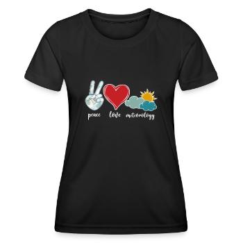 Meteorologist Weather Forecast - Women's Functional T-Shirt - black - Front - AI Model Female 172 light (172cm)