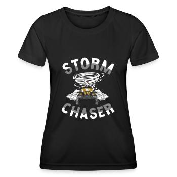 Storm Chaser Hurricane Meteorology - Frauen Funktions-T-Shirt - Schwarz - Vorne - AI Model Female 172 light (172cm)