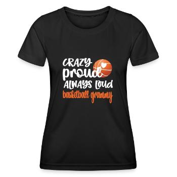 Grammy Oma Von Basketballspieler Basketball Grammy - Frauen Funktions-T-Shirt - Schwarz - Vorne - AI Model Female 172 light (172cm)