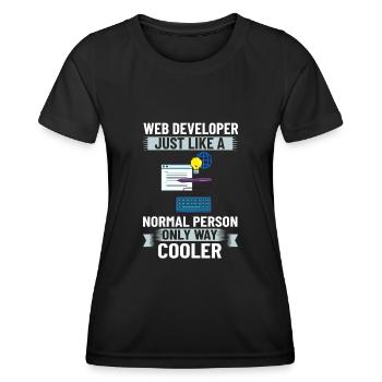 Web Development Web Developer Developer Manager - Women's Functional T-Shirt - black - Front - AI Model Female 172 light (172cm)