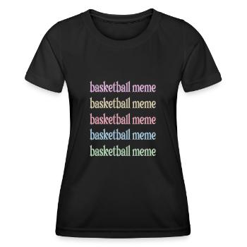 Meme Oma Von Basketballspieler Basketball Meme - Frauen Funktions-T-Shirt - Schwarz - Vorne - AI Model Female 172 light (172cm)