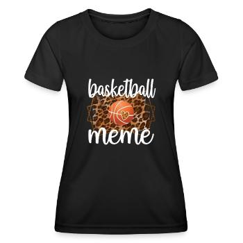 Meme Oma Von Basketballspieler Basketball Meme - Frauen Funktions-T-Shirt - Schwarz - Vorne - AI Model Female 172 light (172cm)