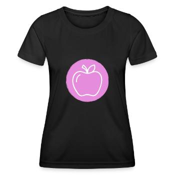 Apple - Women's Functional T-Shirt - black - Front - AI Model Female 172 light (172cm)