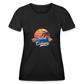 Salsa Dance Salsa Cubana Salsa Musique - T-shirt sport Femme - noir - Devant - AI Model Female 172 light (172cm)