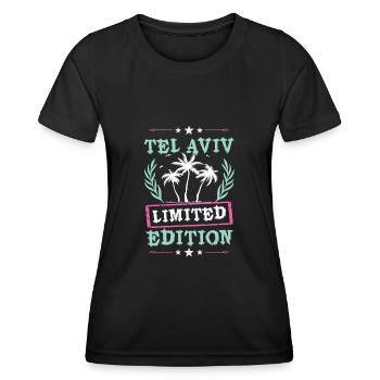 Tel Aviv Limited Edition - Women's Functional T-Shirt - black - Front - AI Model Female 172 light (172cm)