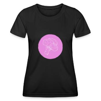 Brocoli - T-shirt sport Femme - noir - Devant - AI Model Female 172 light (172cm)