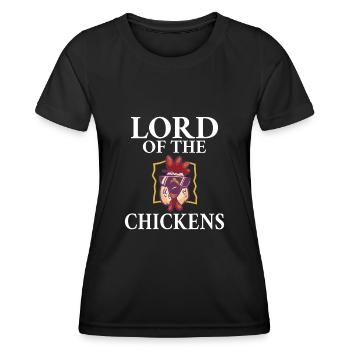 Seigneur des Poulets Gardien de Poulet Hobby Poulet - T-shirt sport Femme - noir - Devant - AI Model Female 172 light (172cm)