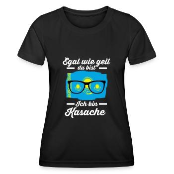 Kasache Kasachisches Kasachstan - Frauen Funktions-T-Shirt - Schwarz - Vorne - AI Model Female 172 light (172cm)