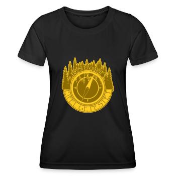 Eifel Eifeler Wandern Spruch Eifler - Frauen Funktions-T-Shirt - Schwarz - Vorne - AI Model Female 172 light (172cm)