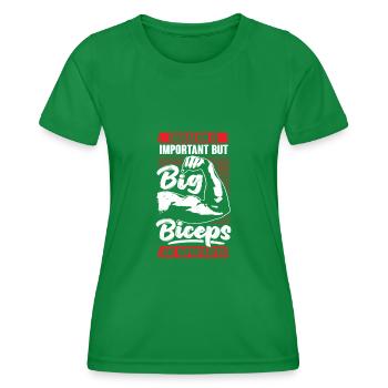 Fun Gym Biceps Fitness Cadeau de musculation - T-shirt sport Femme - vert - Devant - AI Model Female 172 dark (172cm)