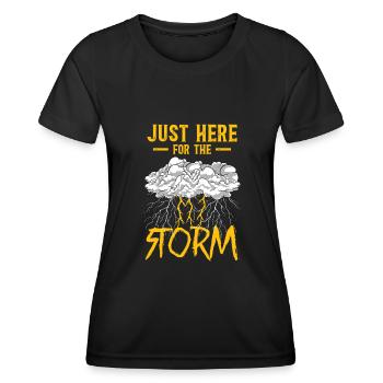 Storm Chaser Hurricane Meteorology - Frauen Funktions-T-Shirt - Schwarz - Vorne - AI Model Female 172 light (172cm)