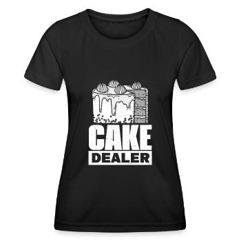 Marchand de gâteaux Détaillant de biscuits Boulanger Amateur de pâtisserie - T-shirt sport Femme - noir - Devant - AI Model Female 172 light (172cm)