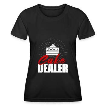 Marchand de gâteaux Détaillant de biscuits Boulanger Amateur de pâtisserie - T-shirt sport Femme - noir - Devant - AI Model Female 172 light (172cm)