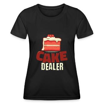 Marchand de gâteaux Détaillant de biscuits Boulanger Amateur de pâtisserie - T-shirt sport Femme - noir - Devant - AI Model Female 172 light (172cm)