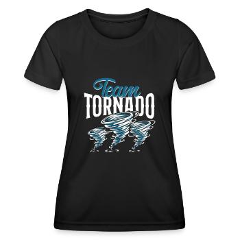 Storm Chaser Hurricane Meteorology - Frauen Funktions-T-Shirt - Schwarz - Vorne - AI Model Female 172 light (172cm)