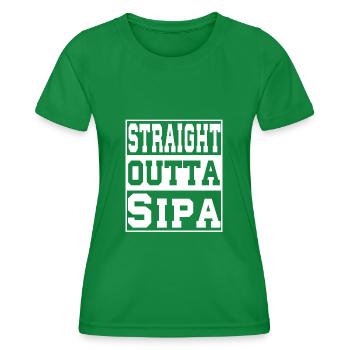 Sipan Spruch lustig - Frauen Funktions-T-Shirt - Kelly Green - Vorne - AI Model Female 172 dark (172cm)