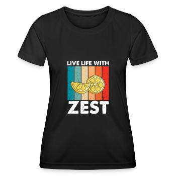 Limonade Limonade Limonade Limonade Stand Design - T-shirt sport Femme - noir - Devant - AI Model Female 172 light (172cm)