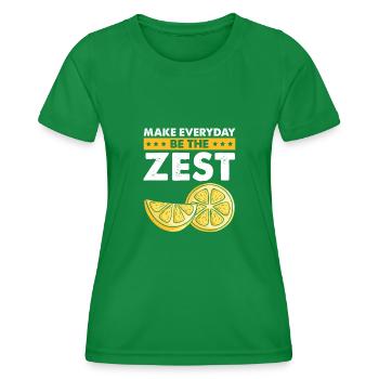 Lemonade Zitrone Limonade Limonaden Stand Design - Frauen Funktions-T-Shirt - Kelly Green - Vorne - AI Model Female 172 dark (172cm)