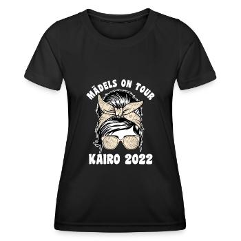 Mädels on Tour Kairo 2022 - Frauen Funktions-T-Shirt - Schwarz - Vorne - AI Model Female 172 light (172cm)