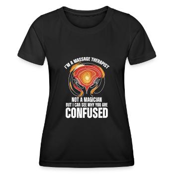Massage Therapist - Women's Functional T-Shirt - black - Front - AI Model Female 172 light (172cm)