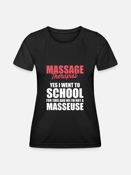 Massage Therapist - Women's Functional T-Shirt - black