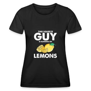Limonade Limonade Limonade Limonade Stand Design - T-shirt sport Femme - noir - Devant - AI Model Female 172 light (172cm)