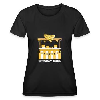 Limonade Limonade Limonade Limonade Stand Design - T-shirt sport Femme - noir - Devant - AI Model Female 172 light (172cm)
