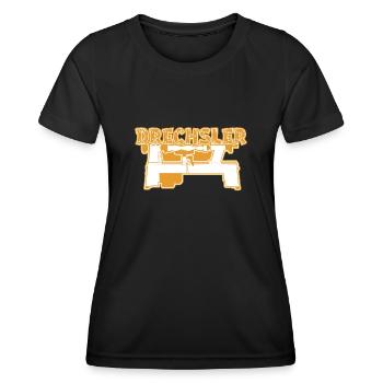 Drechseln Drechselbank Drechsler - Frauen Funktions-T-Shirt - Schwarz - Vorne - AI Model Female 172 light (172cm)